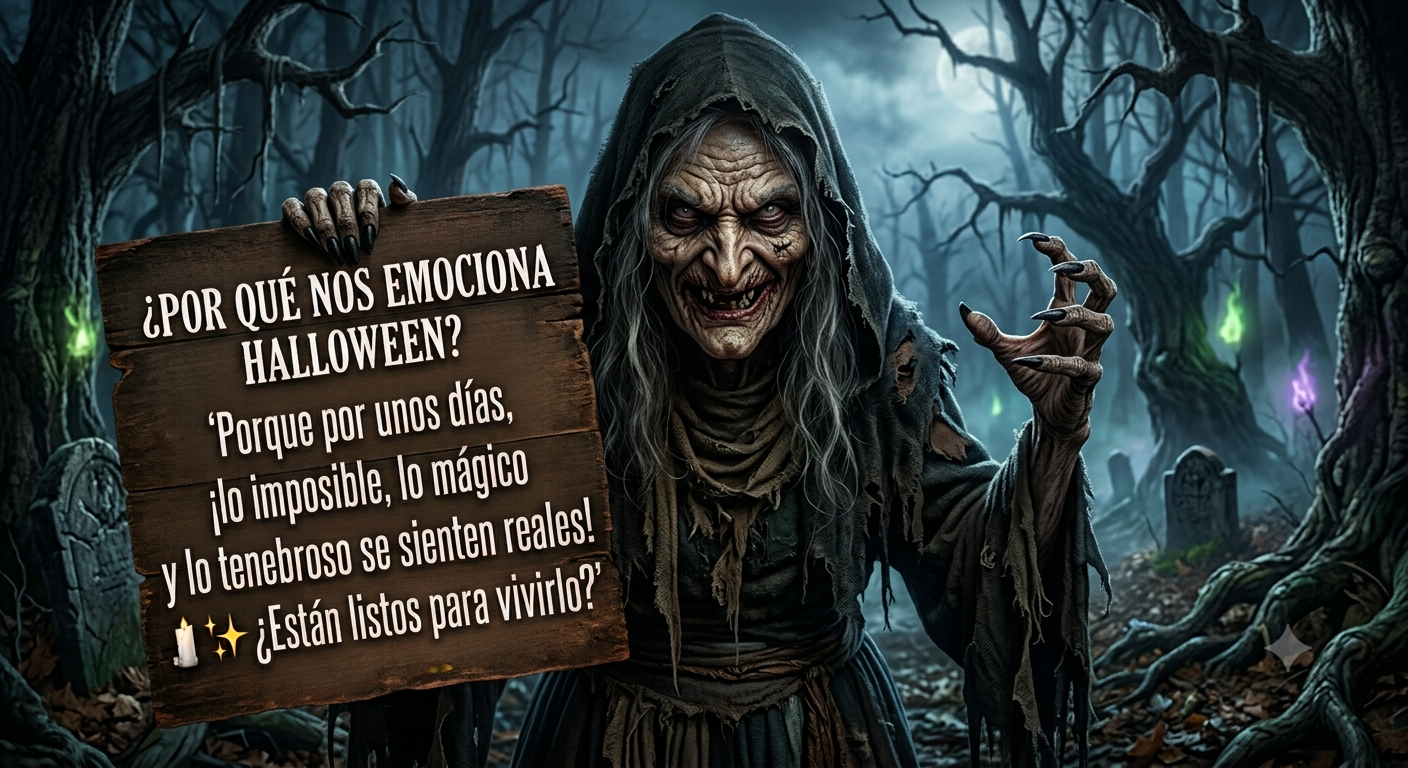 ¿Por qué nos emociona Halloween? Porque por unos días, lo imposible, lo mágico y lo tenebroso se sienten reales. ¿Están listos para vivirlo?